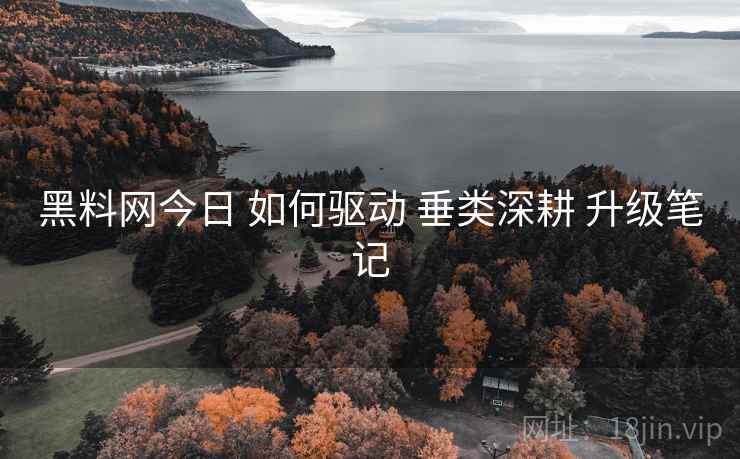 黑料网今日 如何驱动 垂类深耕 升级笔记  第1张