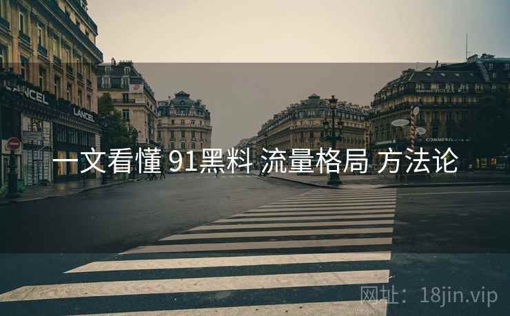 一文看懂 91黑料 流量格局 方法论  第2张