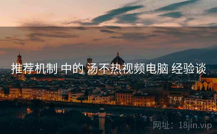 推荐机制 中的 汤不热视频电脑 经验谈  第1张