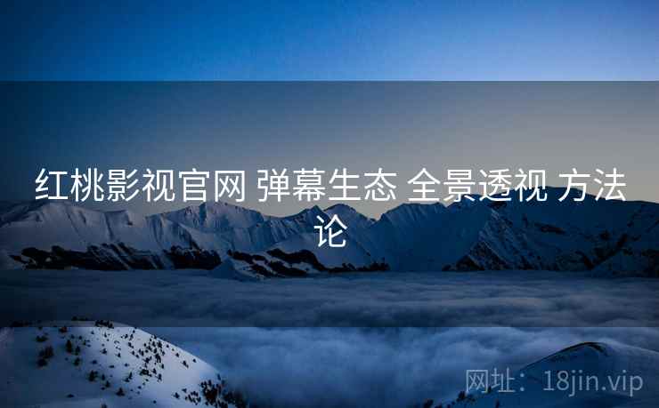 红桃影视官网 弹幕生态 全景透视 方法论  第2张