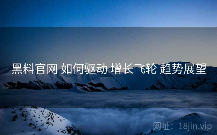 黑料官网 如何驱动 增长飞轮 趋势展望  第1张