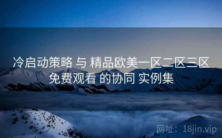 冷启动策略 与 精品欧美一区二区三区免费观看 的协同 实例集  第1张
